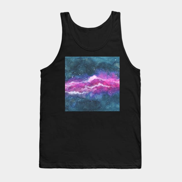 Outer Space Universe Galaxy Print Tshirt Tank Top by HuhWhatHeyWhoDat